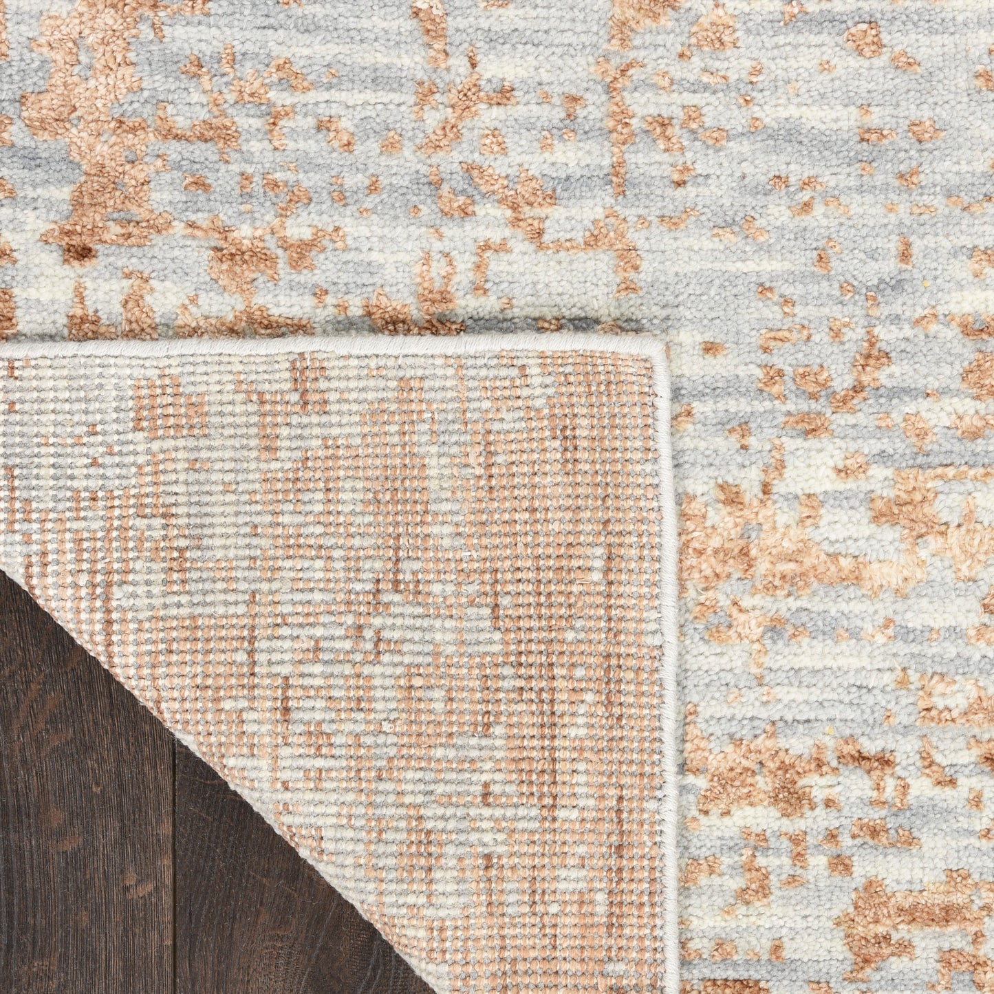 Nourison Luna 9'9" x 13'9" Blue Mocha Modern Indoor Rug