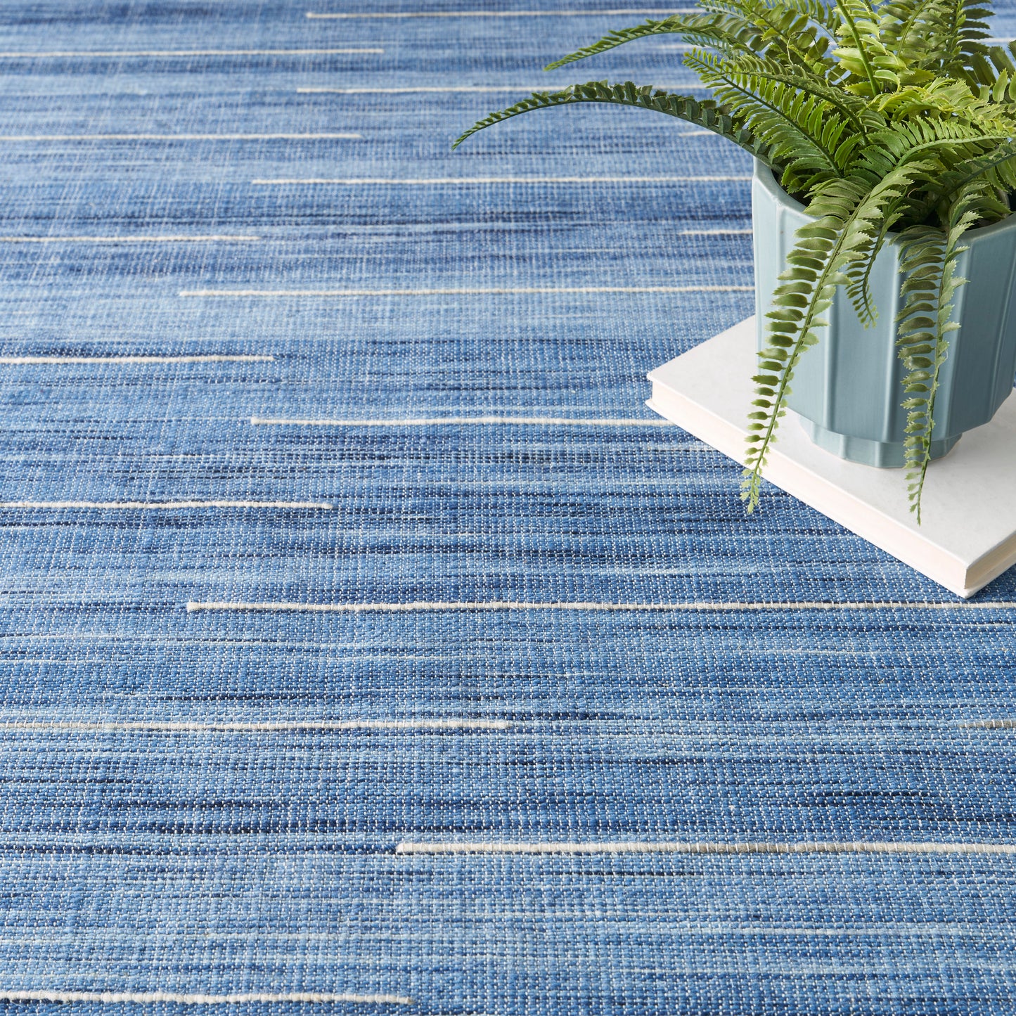 Nourison Interweave 8' x 10' Denim Modern Indoor Rug