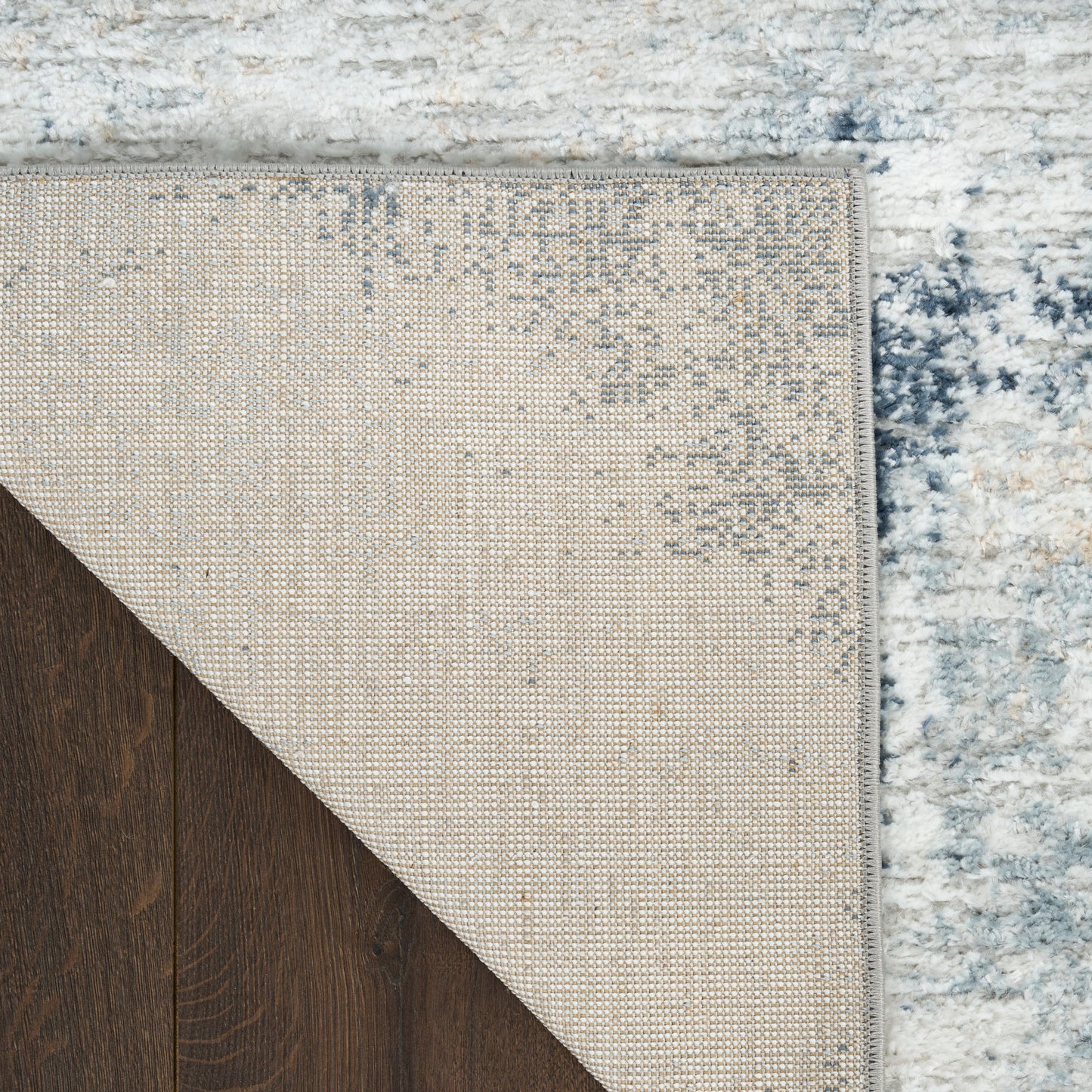 Nourison Dekor 7'10" x 9'10" Grey Navy Modern Indoor Rug