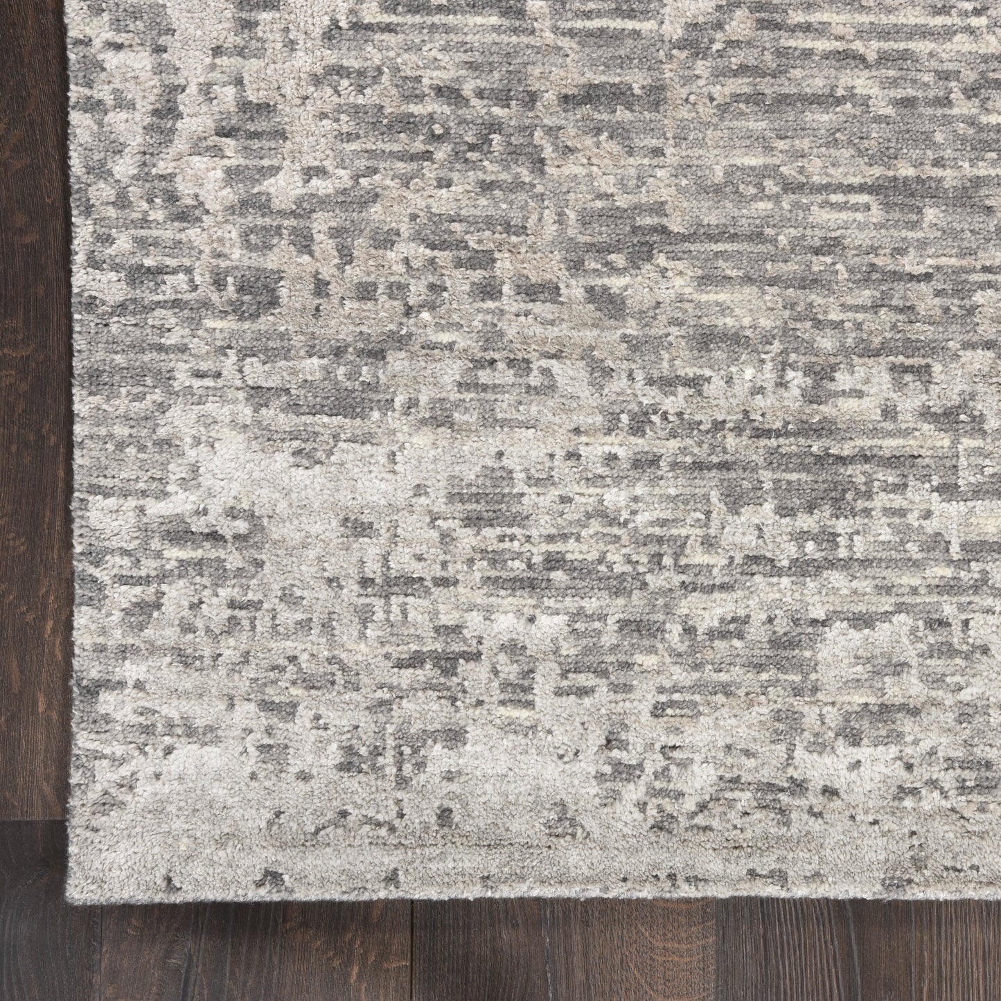 Nourison Luna 8'6" x 11'6" Grey Silver Modern Indoor Rug