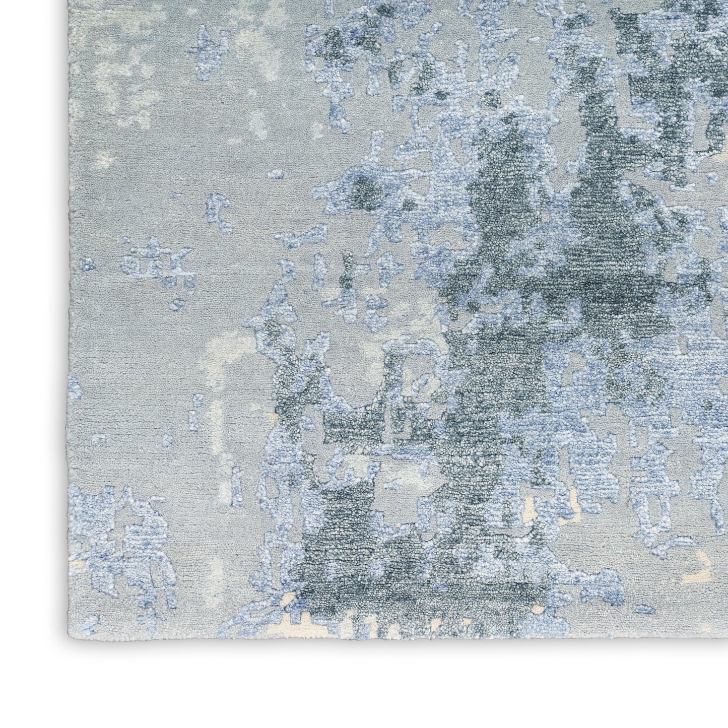 Nourison Silk Shadows 2'3" x 8' Blue Sky Modern Indoor Rug