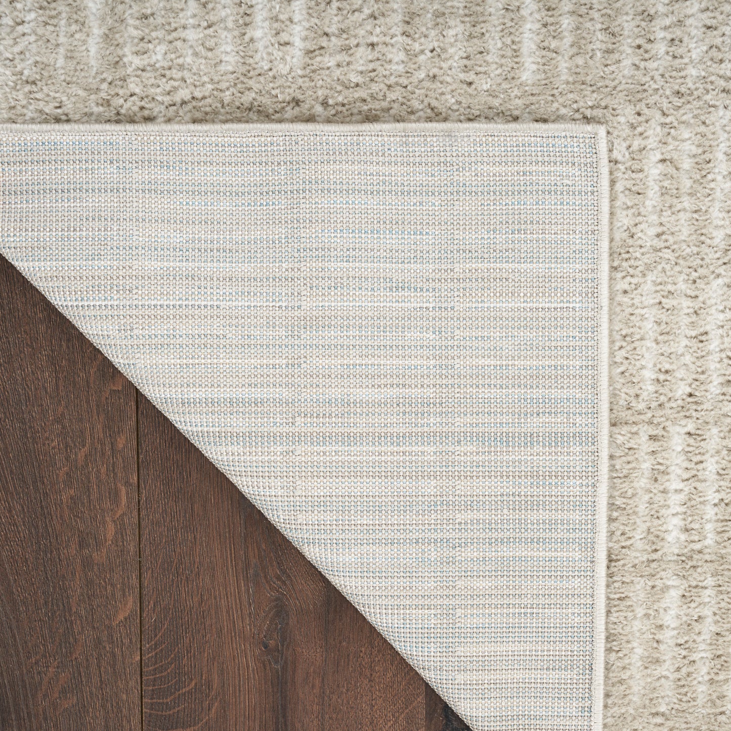 Nourison Modern Comfort 2'2" x 10' Grey Ivory Scandinavian Indoor Rug