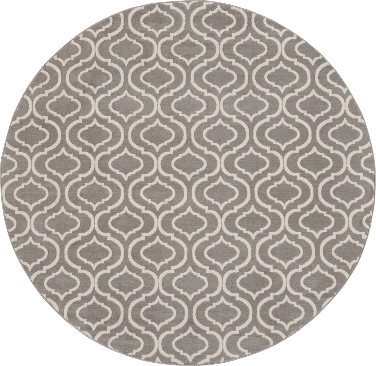 Nourison Jubilant 8' x Round Grey Contemporary Indoor Rug