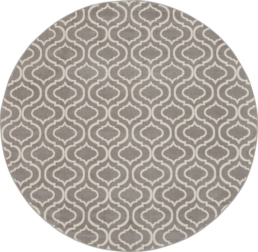 Nourison Jubilant 8' x Round Grey Contemporary Indoor Rug