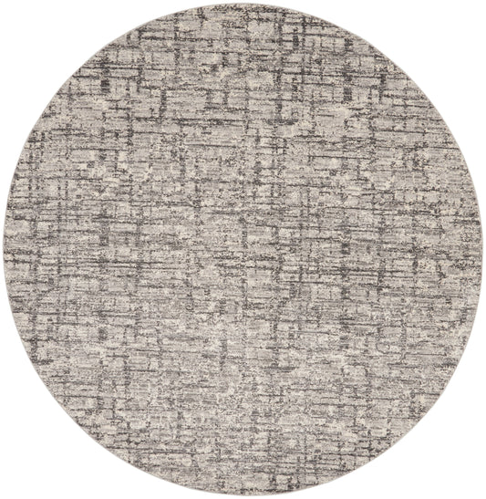 Calvin Klein CK950 Rush 8' x Round Ivory/Grey Modern Indoor Rug