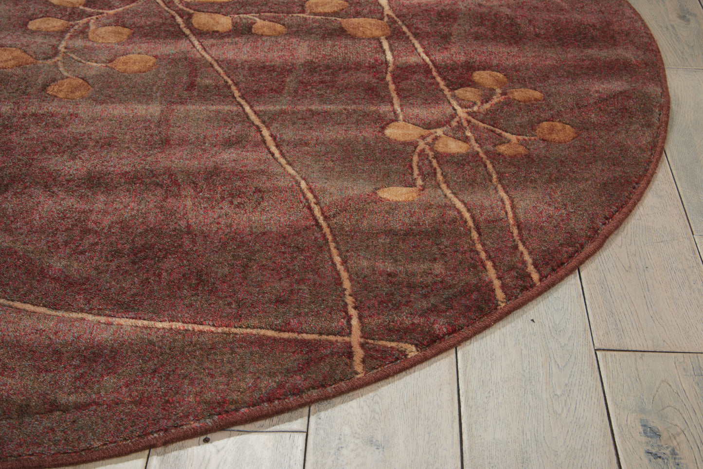 Nourison Somerset 3'6" x Round Multicolor Rustic Indoor Rug