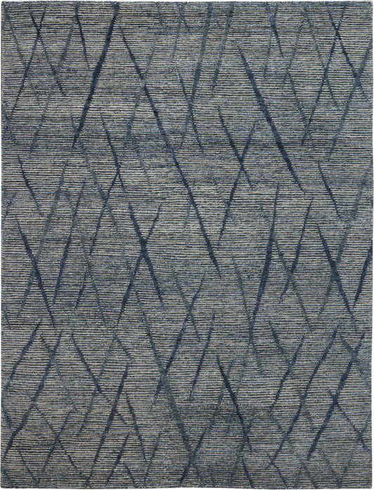 Nourison Ocean 5'6" x 7'5" Indigo Modern Indoor Rug