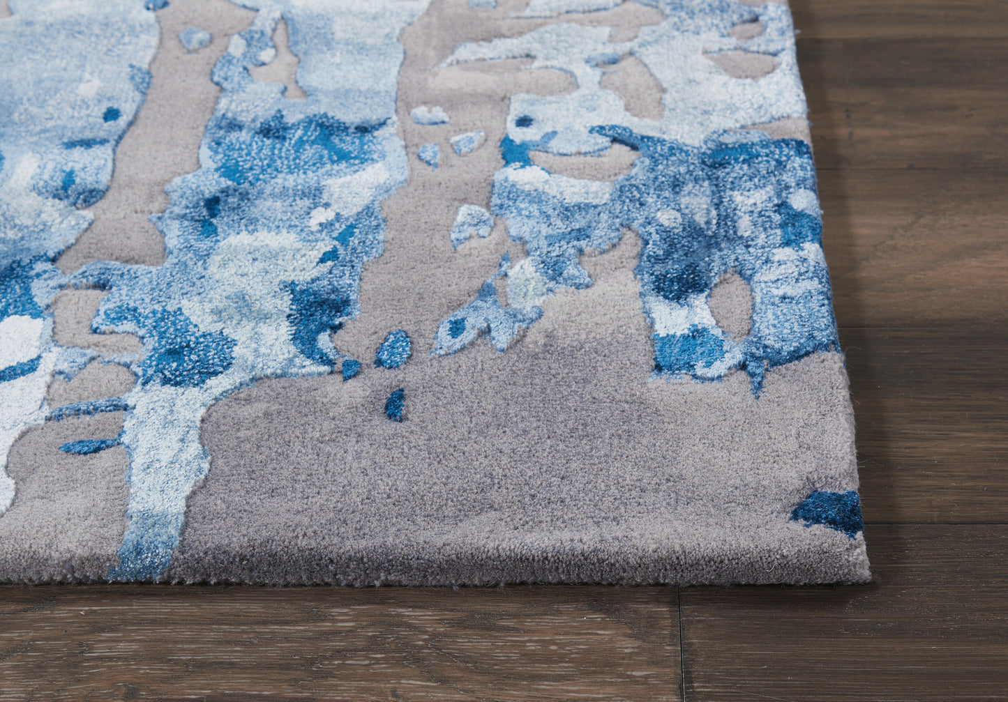 Nourison Prismatic 2' x 3' Blue/Grey Modern Indoor Rug