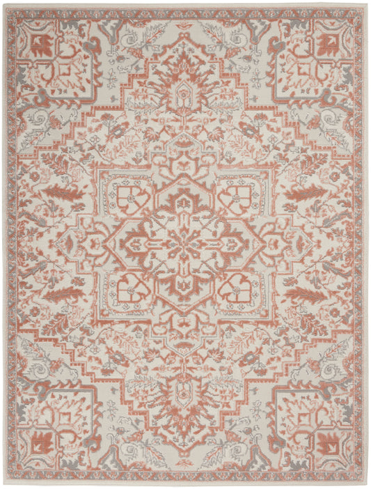 Nourison Elation 5'3" x 7'3" Ivory Brick Bohemian Indoor Rug