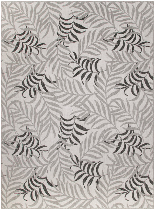Nourison Garden Oasis 10' x 14' Grey Tropical Rug