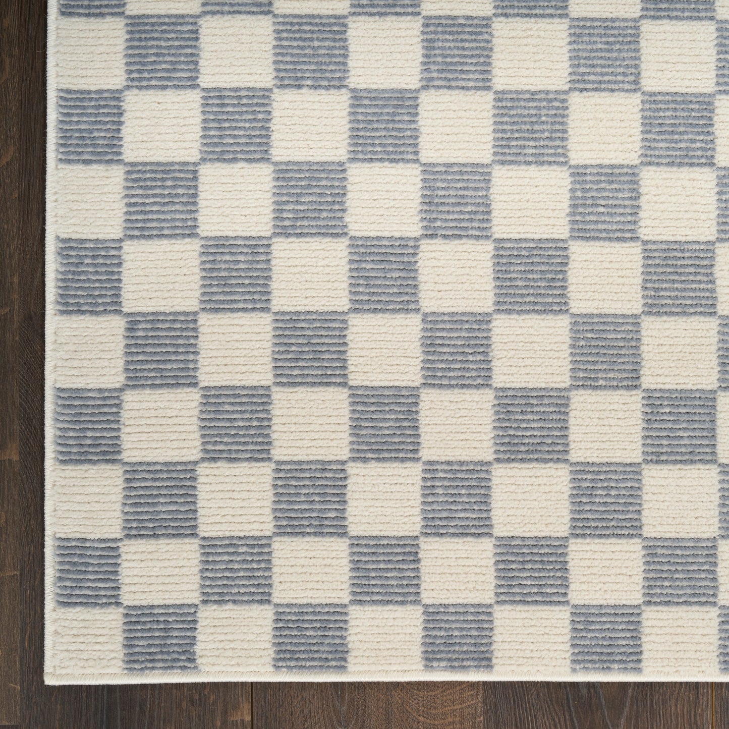 Nourison Serenity Home 5'3" x 7'3" Ivory Blue Modern Indoor Rug
