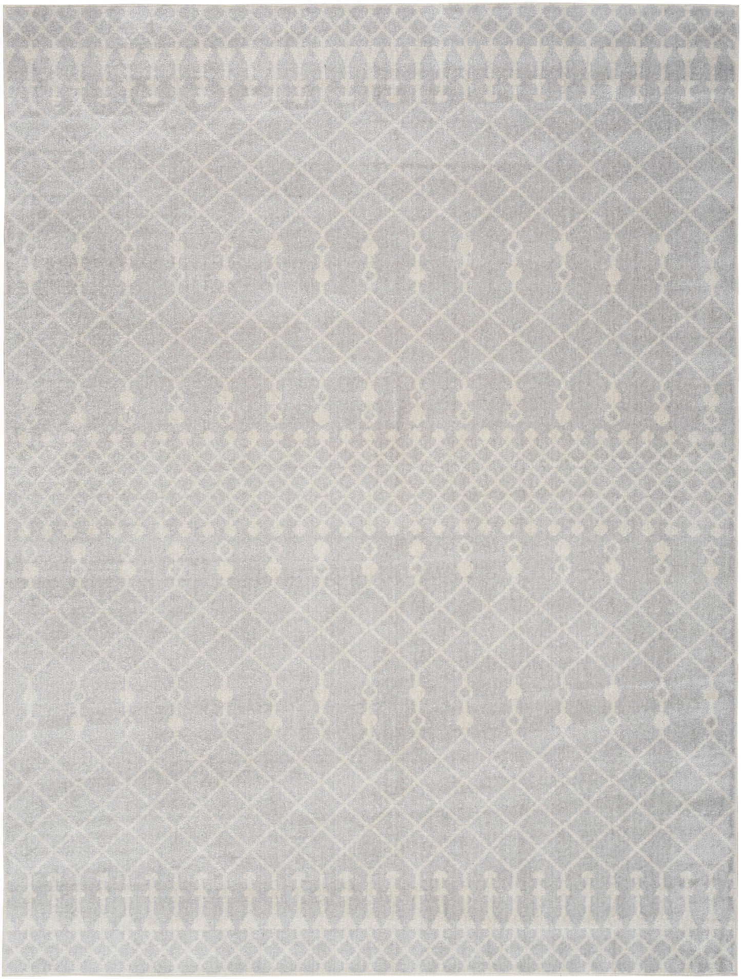 Nourison Astra Machine Washable 9' x 12' Grey Bohemian Indoor Rug