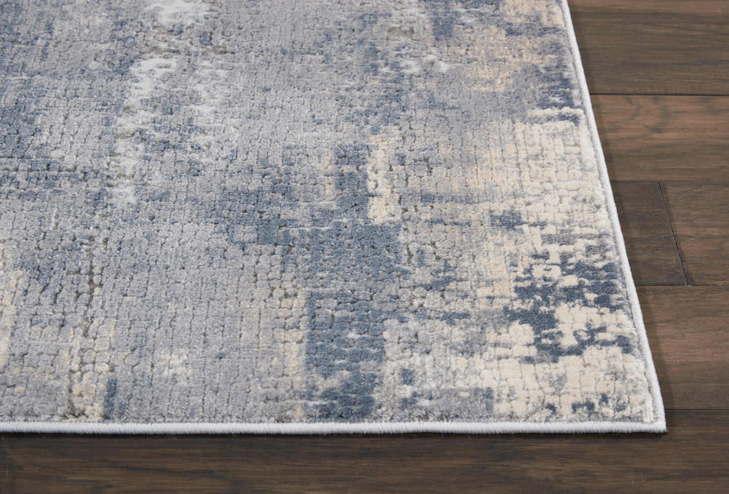Nourison Rustic Textures 2'2" x 7'6" Grey Beige Modern Indoor Rug