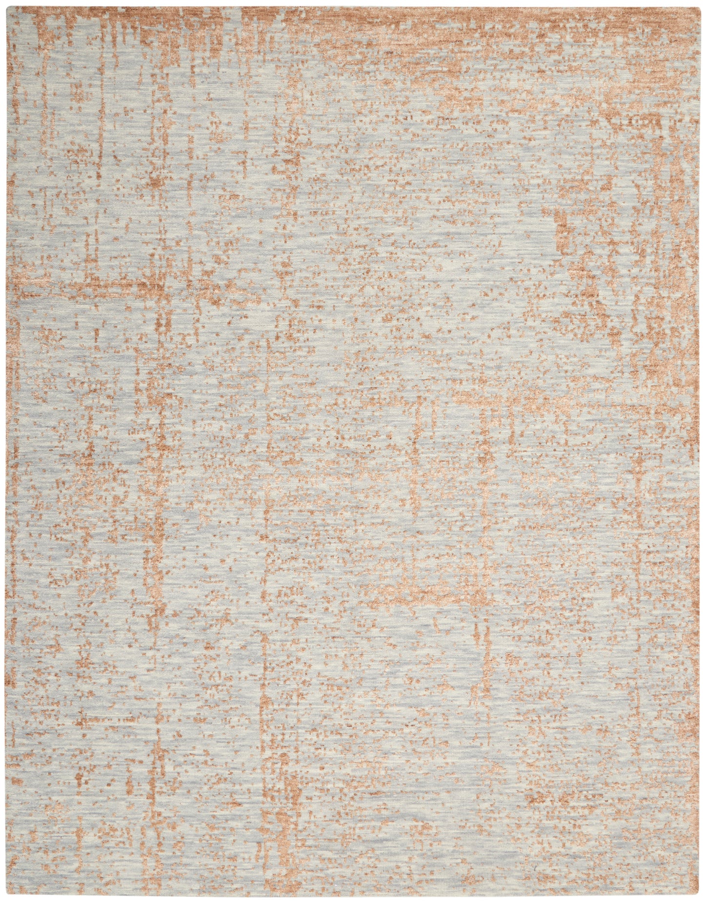 Nourison Luna 7'9" x 9'9" Blue Mocha Modern Indoor Rug