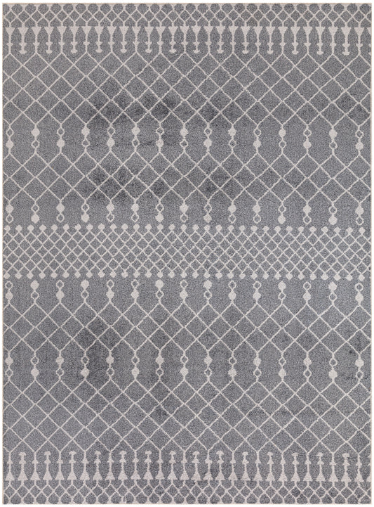 Nourison Astra Machine Washable 4' x 6' Denim Bohemian Indoor Rug