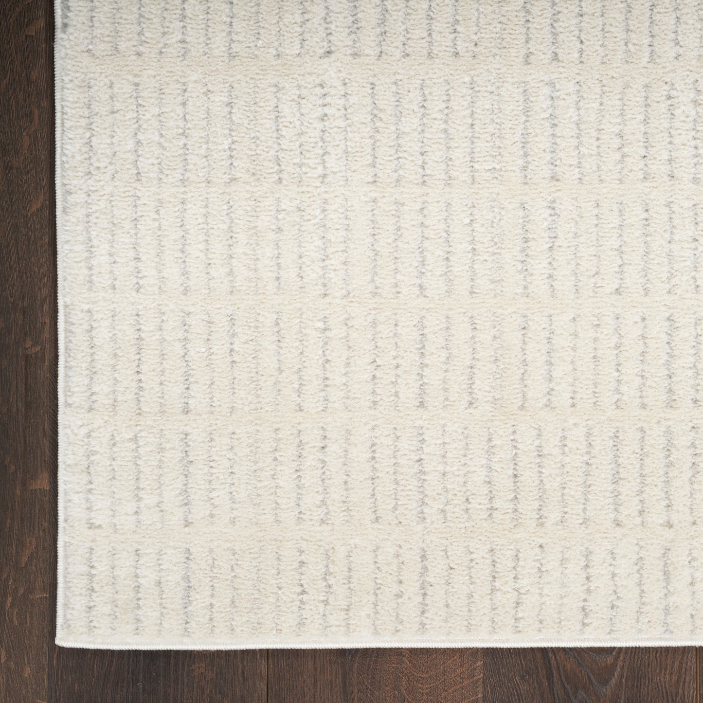 Nourison Modern Comfort 6'7" x 9' Ivory Grey Scandinavian Indoor Rug
