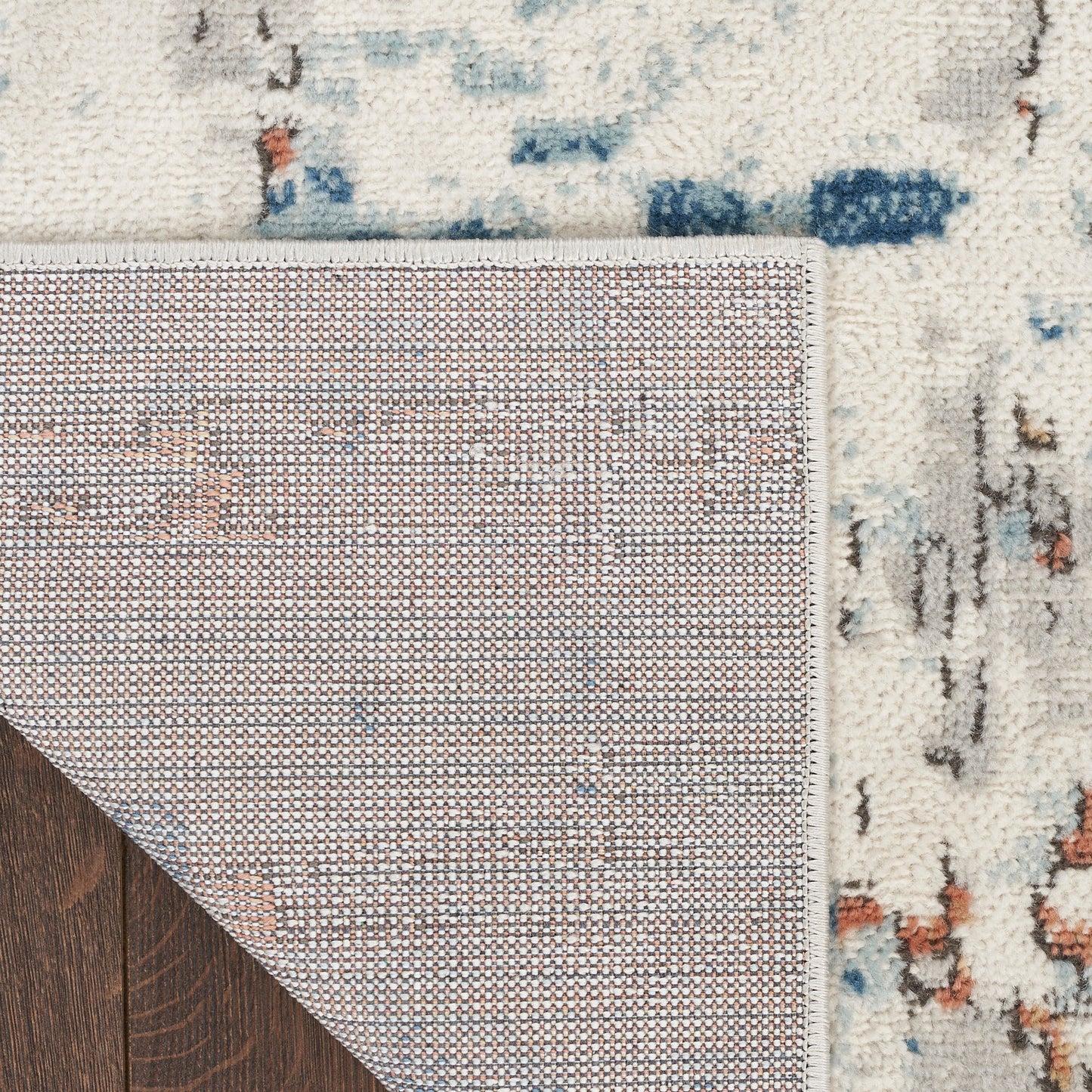 Nourison Quarry 2'2" x 7'6" Beige Blue Rust Modern Indoor Rug