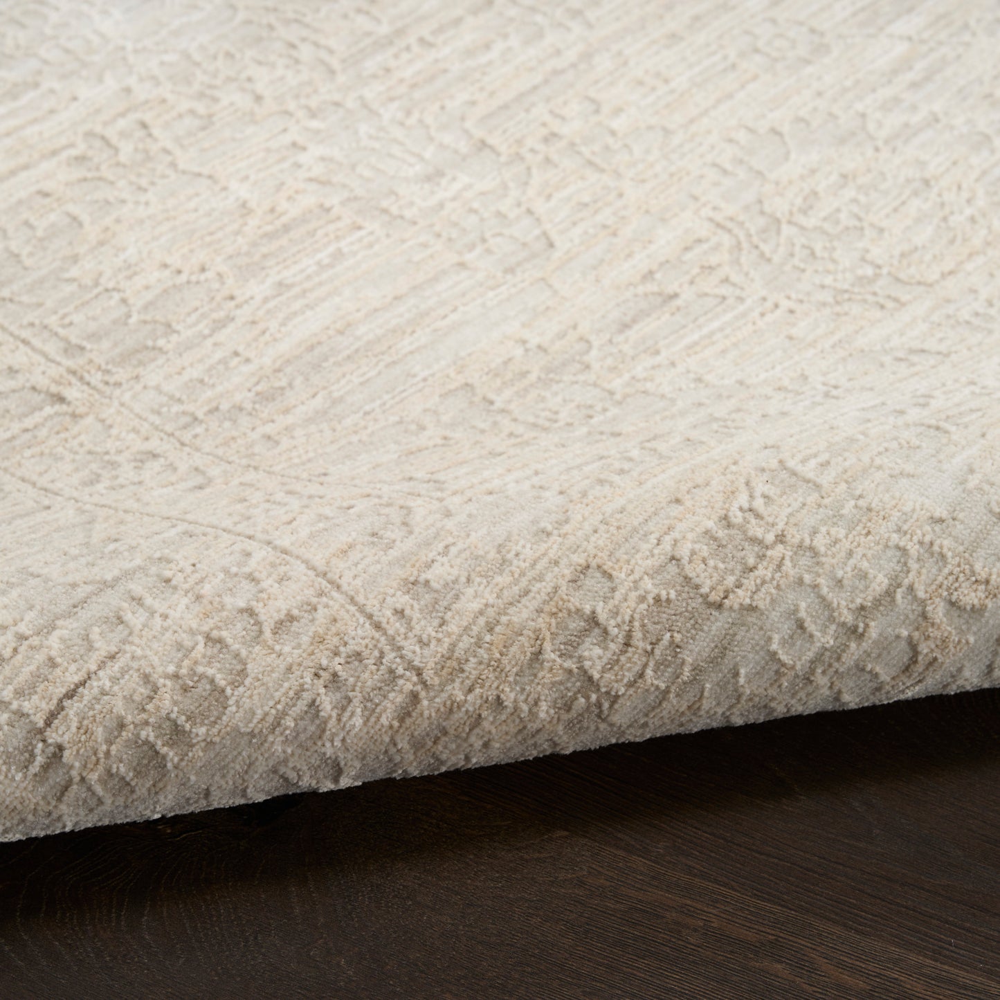 Nourison Shadows 2'2" x 10' Ivory Grey Vintage Indoor Rug