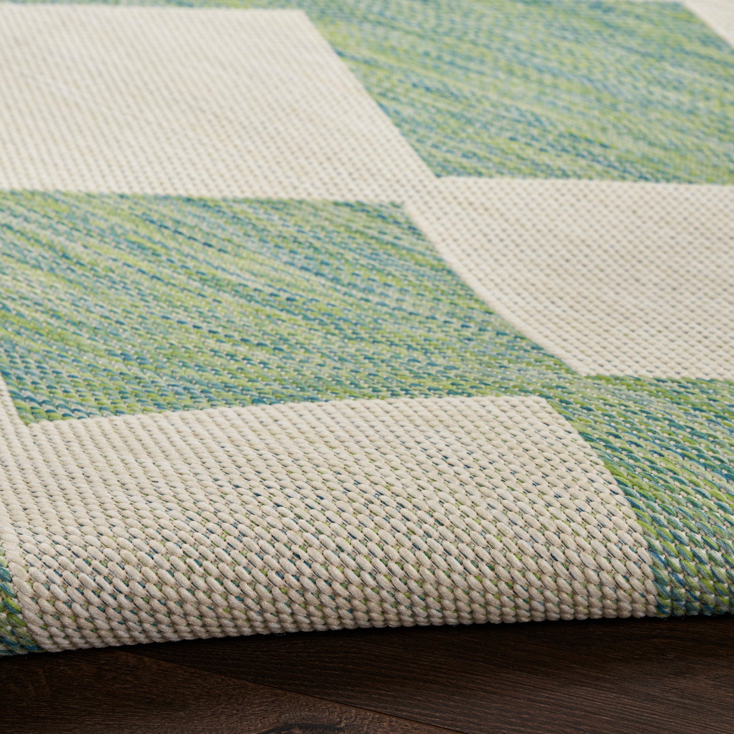 Nourison Positano 2'2" x 8' Blue Green Modern Rug