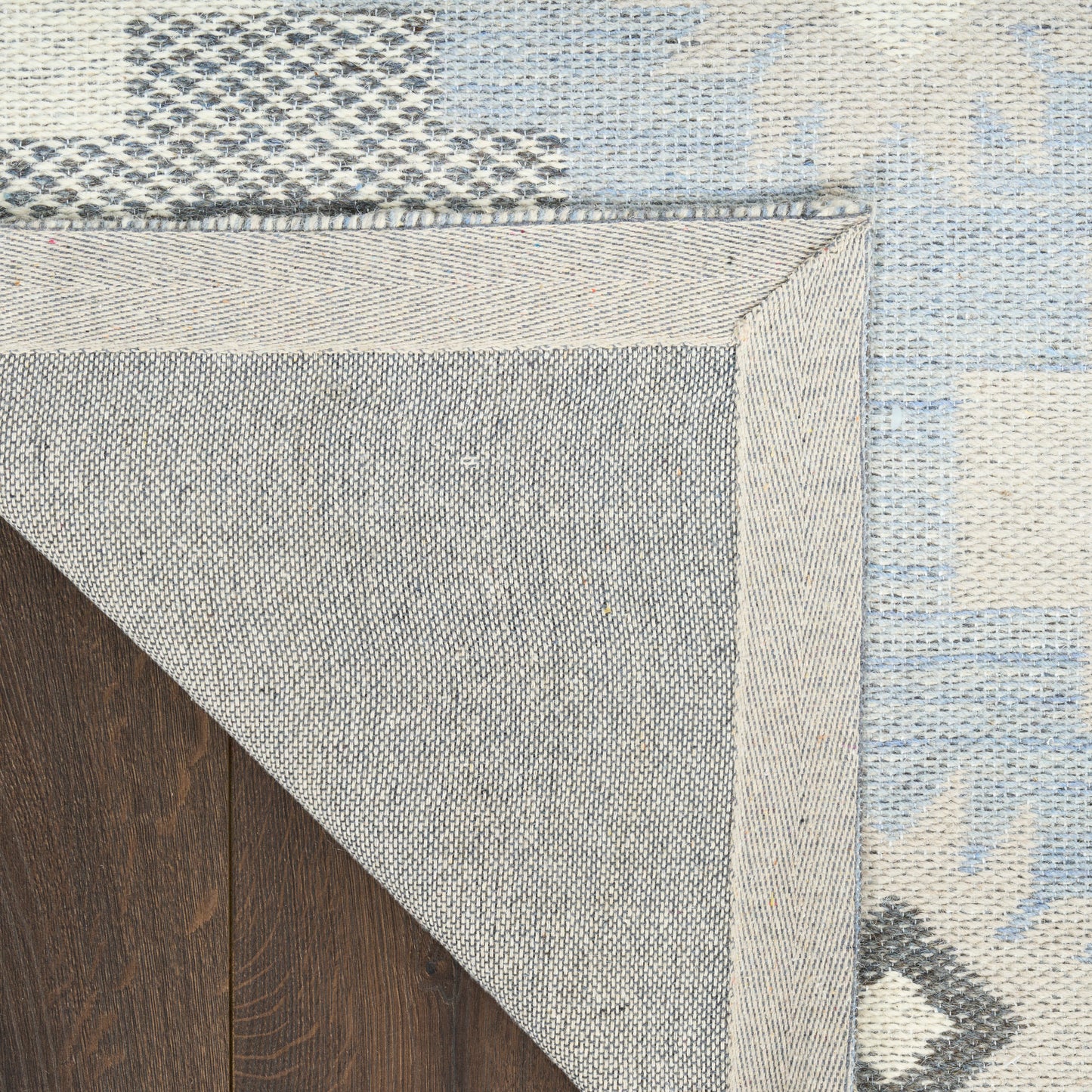 Nourison Copenhagen 5' x 7' Ivory Blue Modern Indoor Rug
