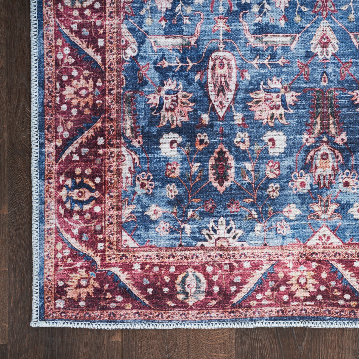 Nourison Grand Washables 2' x 6' Blue Brick Vintage Indoor Rug
