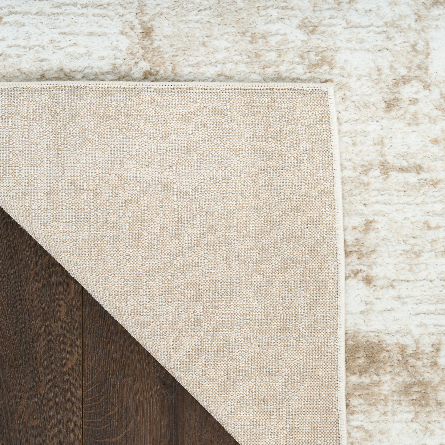 Nourison Dekor 5'3" x 7' Ivory Taupe Modern Indoor Rug