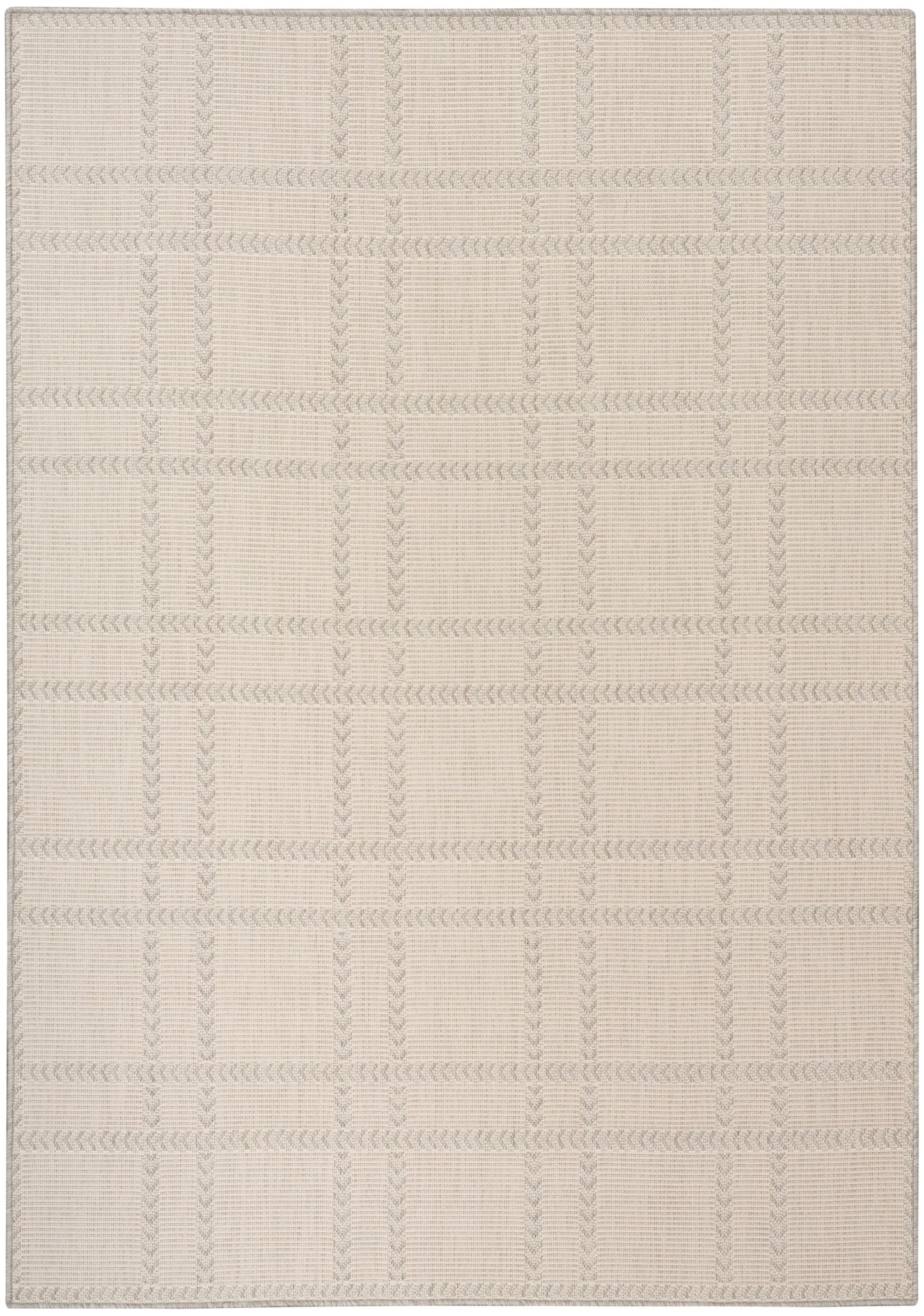 Nourison Horizon Indoor/Outdoor 4' x 6' Grey Modern Rug