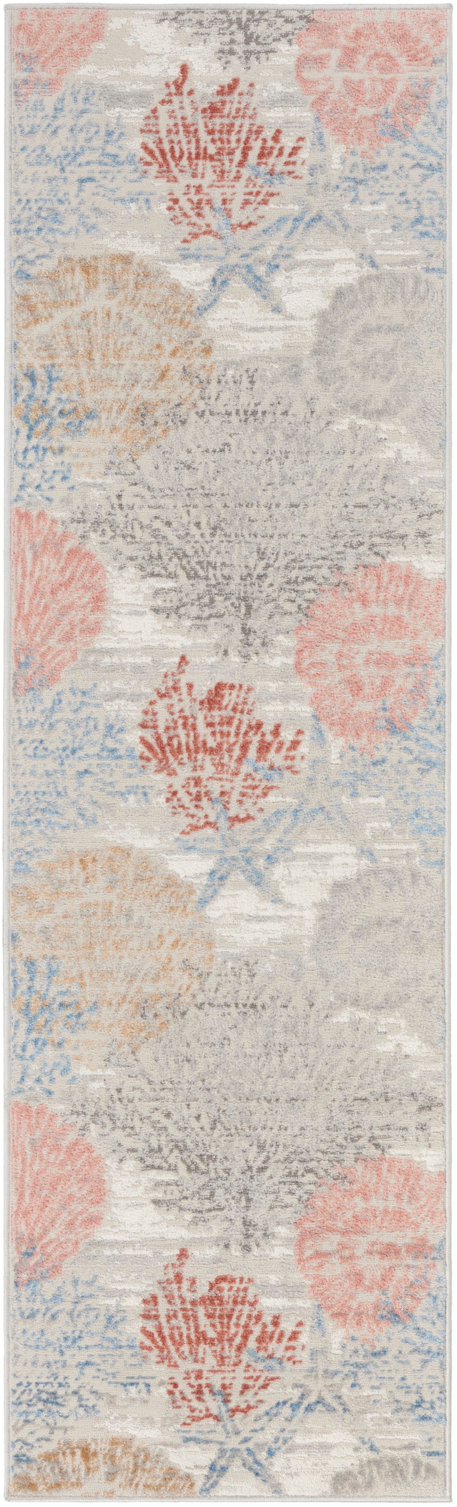 Nourison Seaside 2' x 6' Multicolor Coastal, Nautical & Beach Indoor Rug