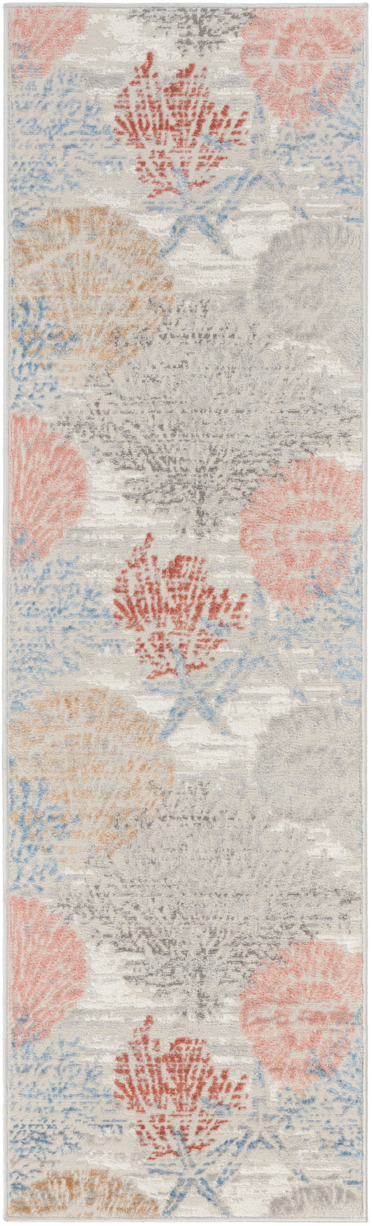Nourison Seaside 2' x 6' Multicolor Coastal, Nautical & Beach Indoor Rug