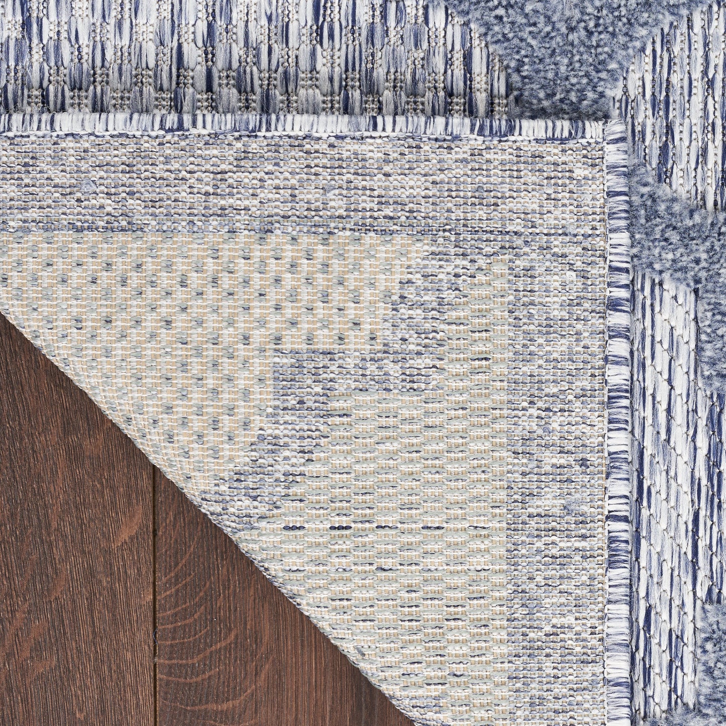 Nourison Easy Care 9' x 12' Denim Blue Modern Rug