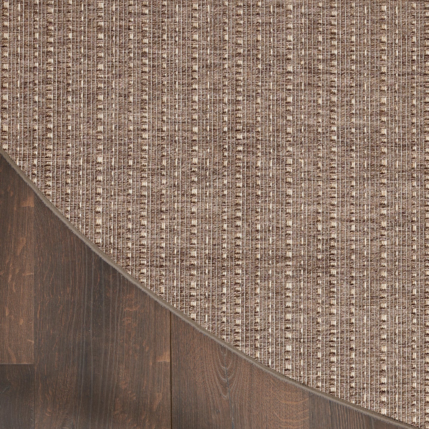 Nourison Tulum 8' x Round Brown Outdoor Rug