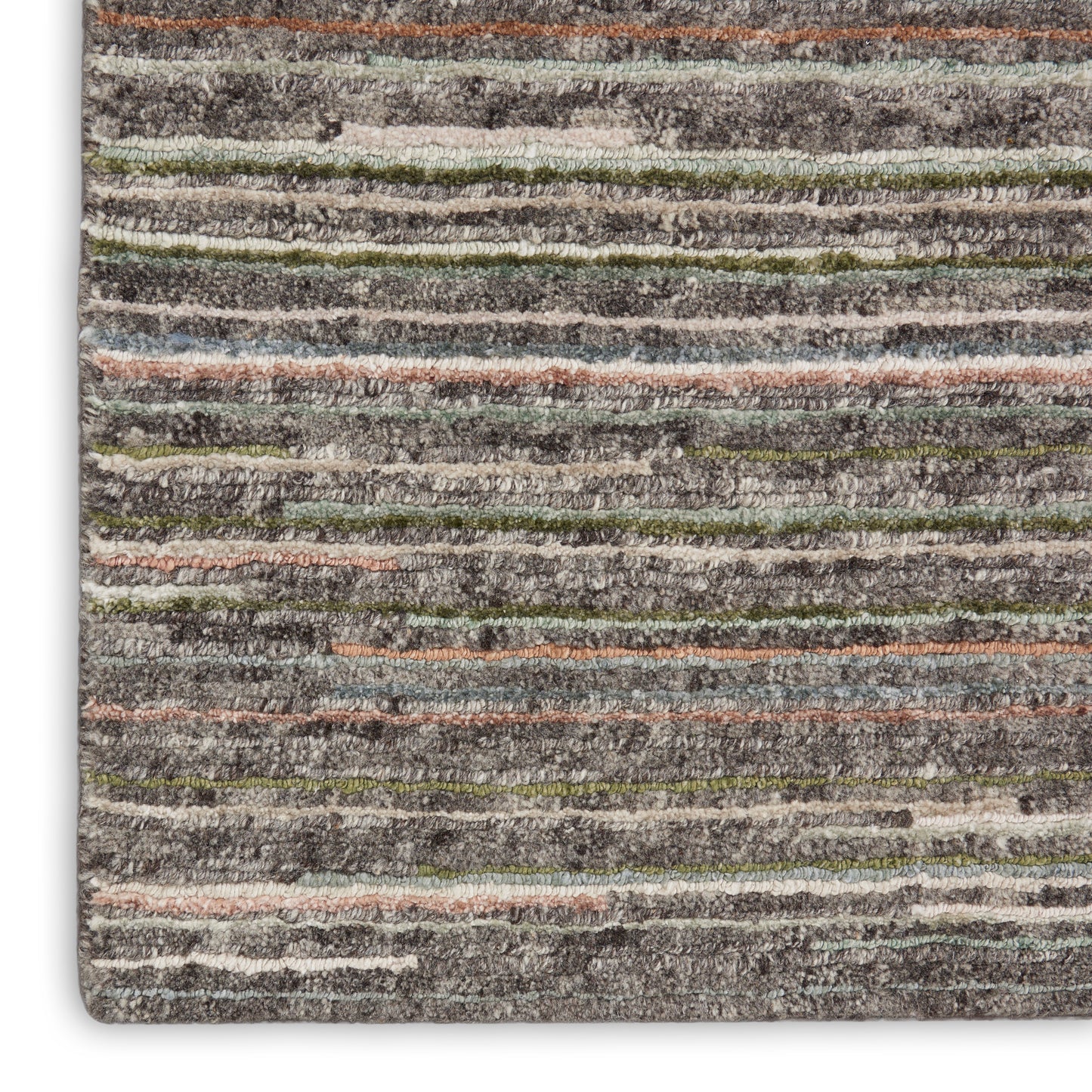 Nourison Plateau 7'9" x 9'9" Grey Green Modern Indoor Rug
