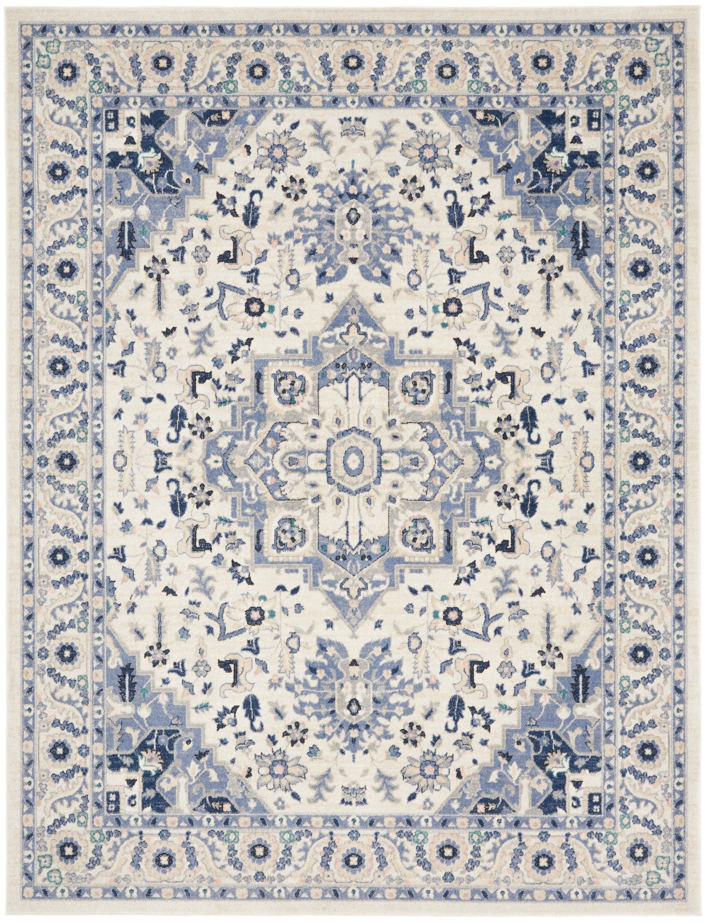 Nourison Passion 8' x 10' Ivory/Grey Bohemian Indoor Rug