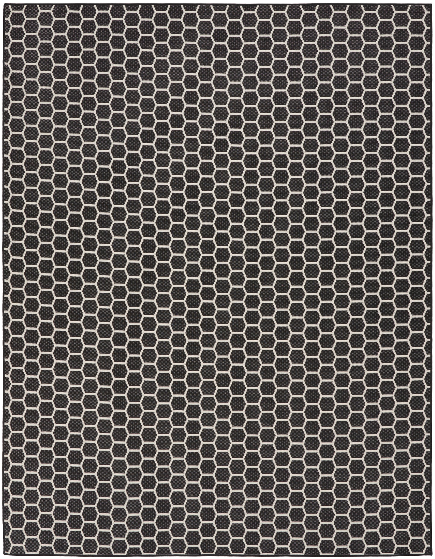 Nourison Twist Reversible 9' x 12' Black Modern Rug