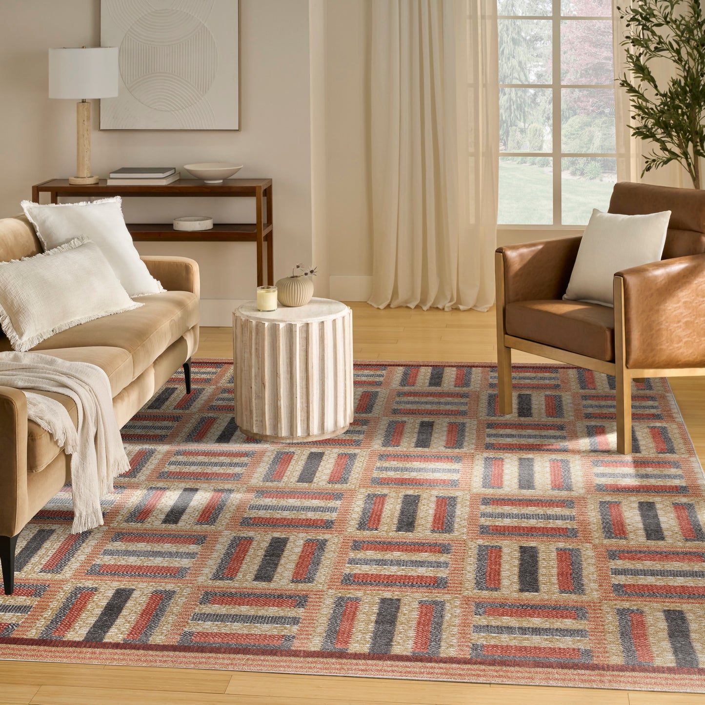 Nourison Nordic 8' x 10' Multicolor Modern Indoor Rug