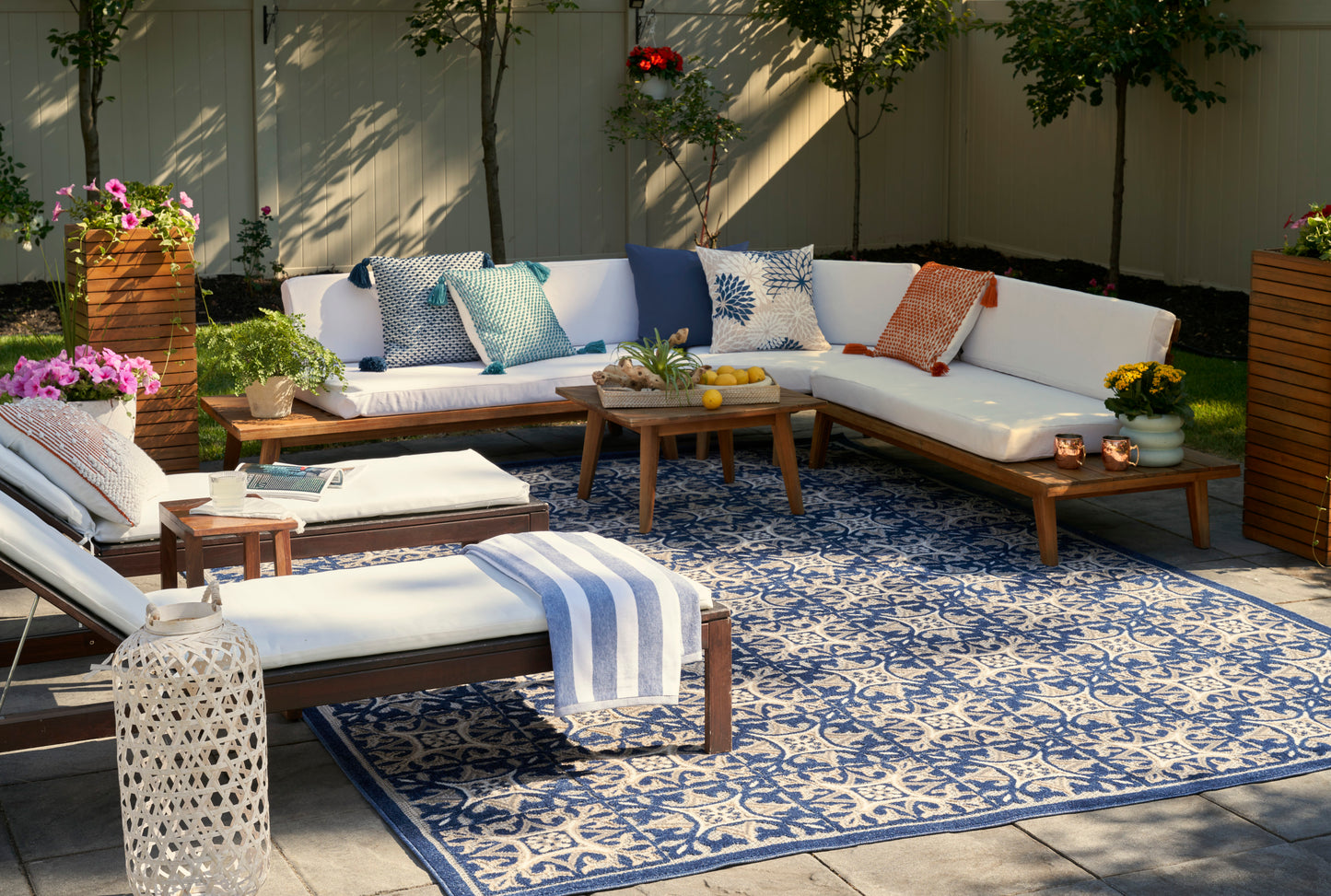 Nourison Aloha 9' x 12' Blue Contemporary Rug