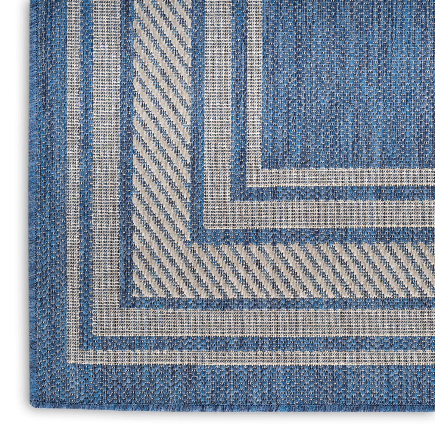 Nourison Horizon Indoor/Outdoor 10' x 14' Denim Modern Rug