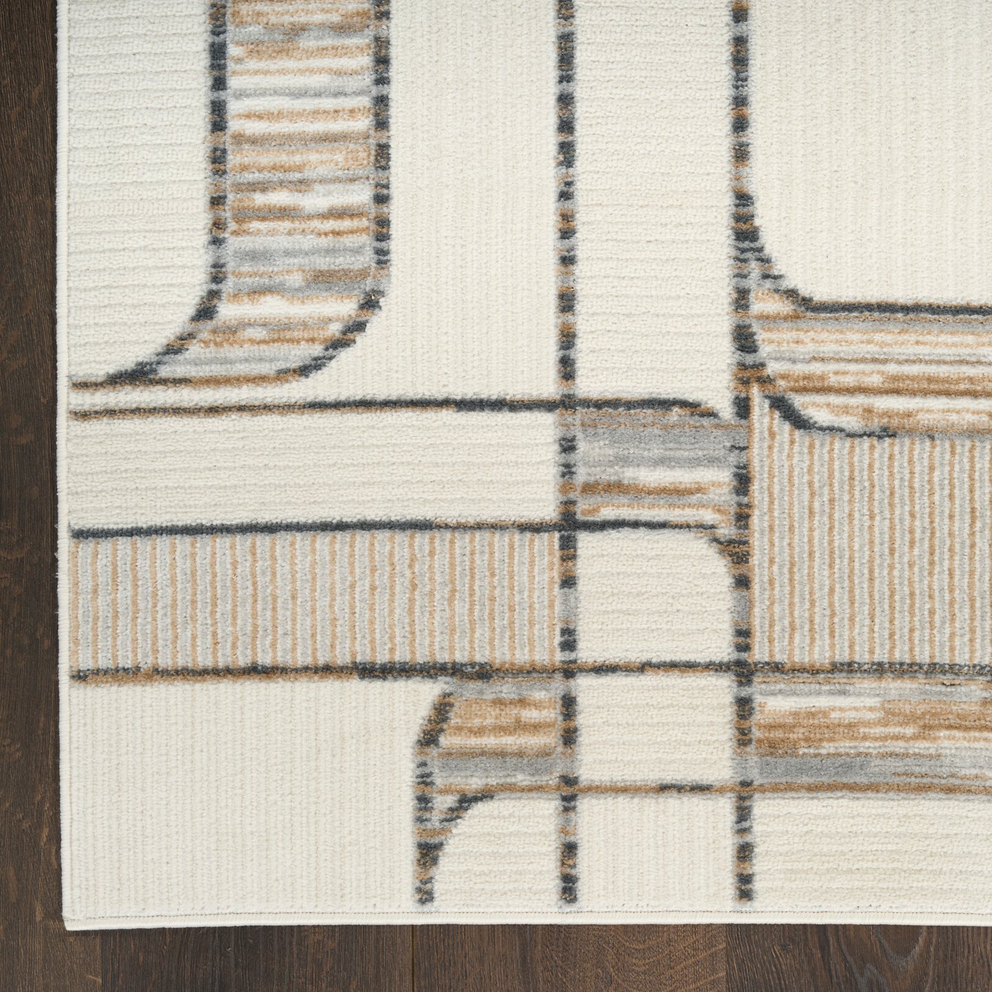 Nourison Nordic 8' x 10' Ivory Multicolor Mid-Century Modern Indoor Rug