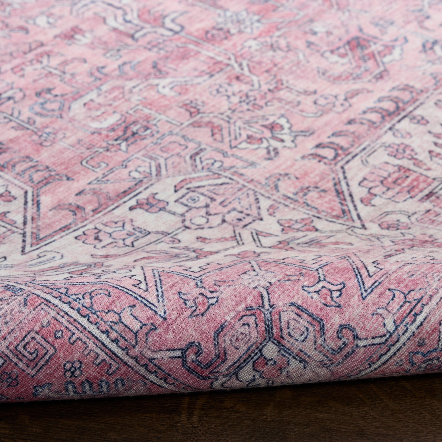 Nourison Nourison Washables 9'2" x 12' Pink Vintage Indoor Rug