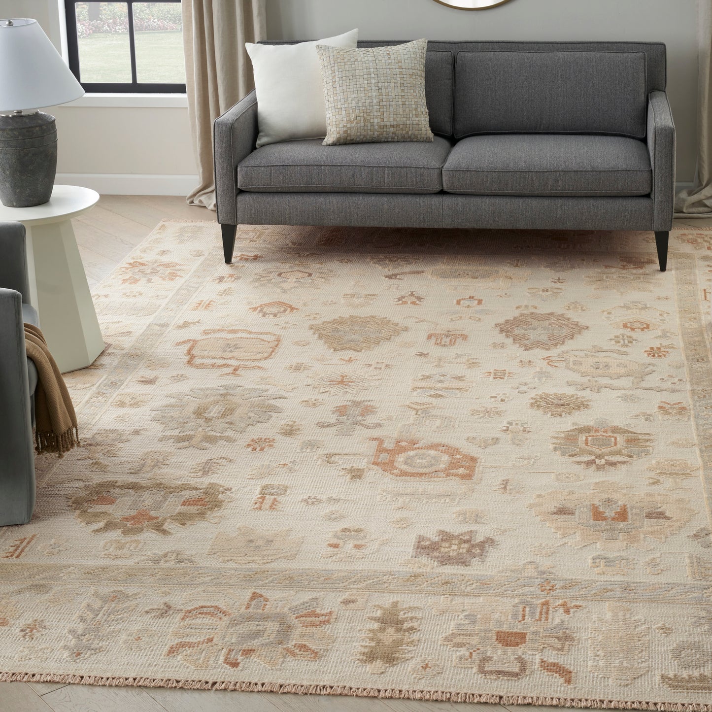Nourison Whispers 10' x 14' Cream Vintage Indoor Rug