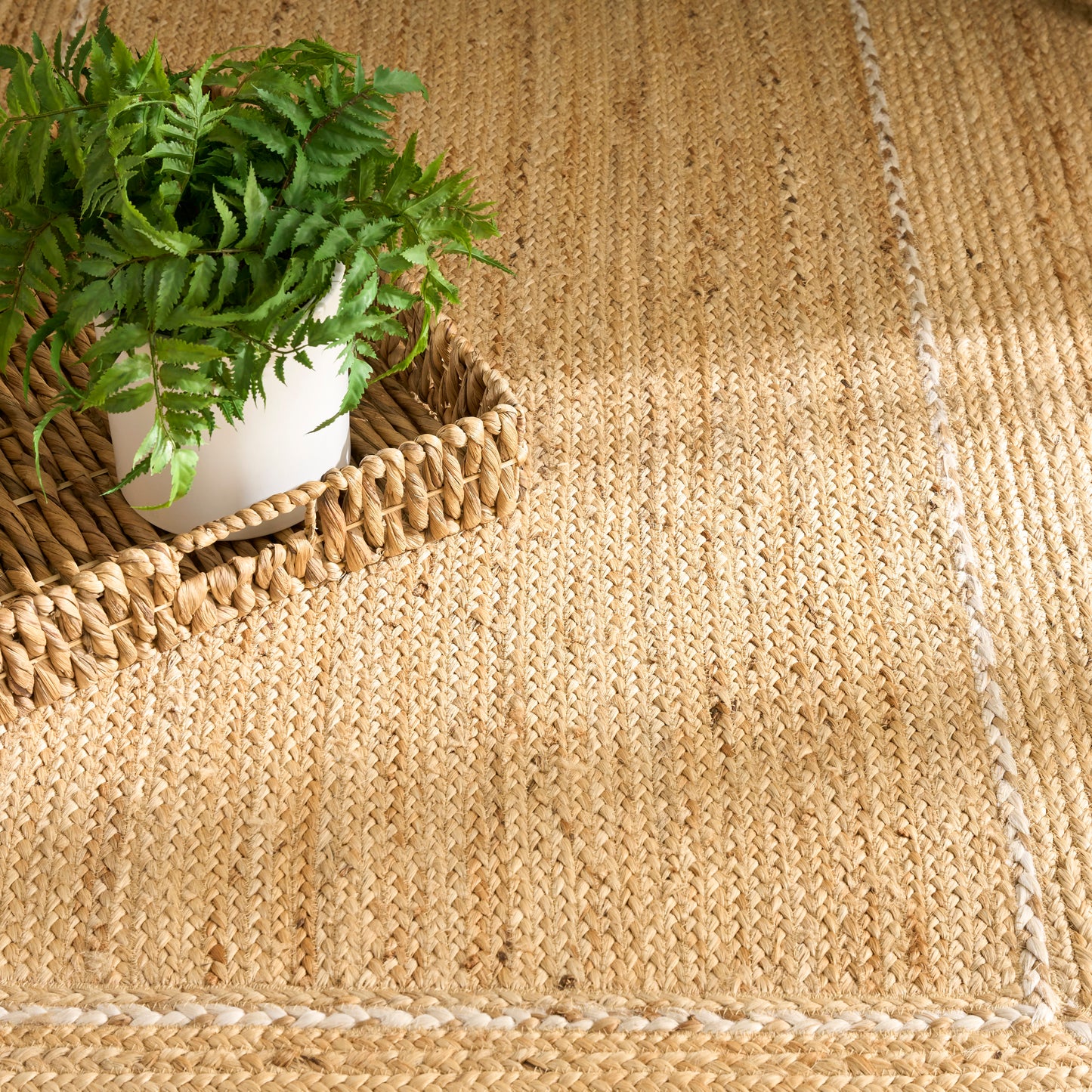 Nourison Terrazzo Jute 5' x 7' Natural Farmhouse Indoor Rug