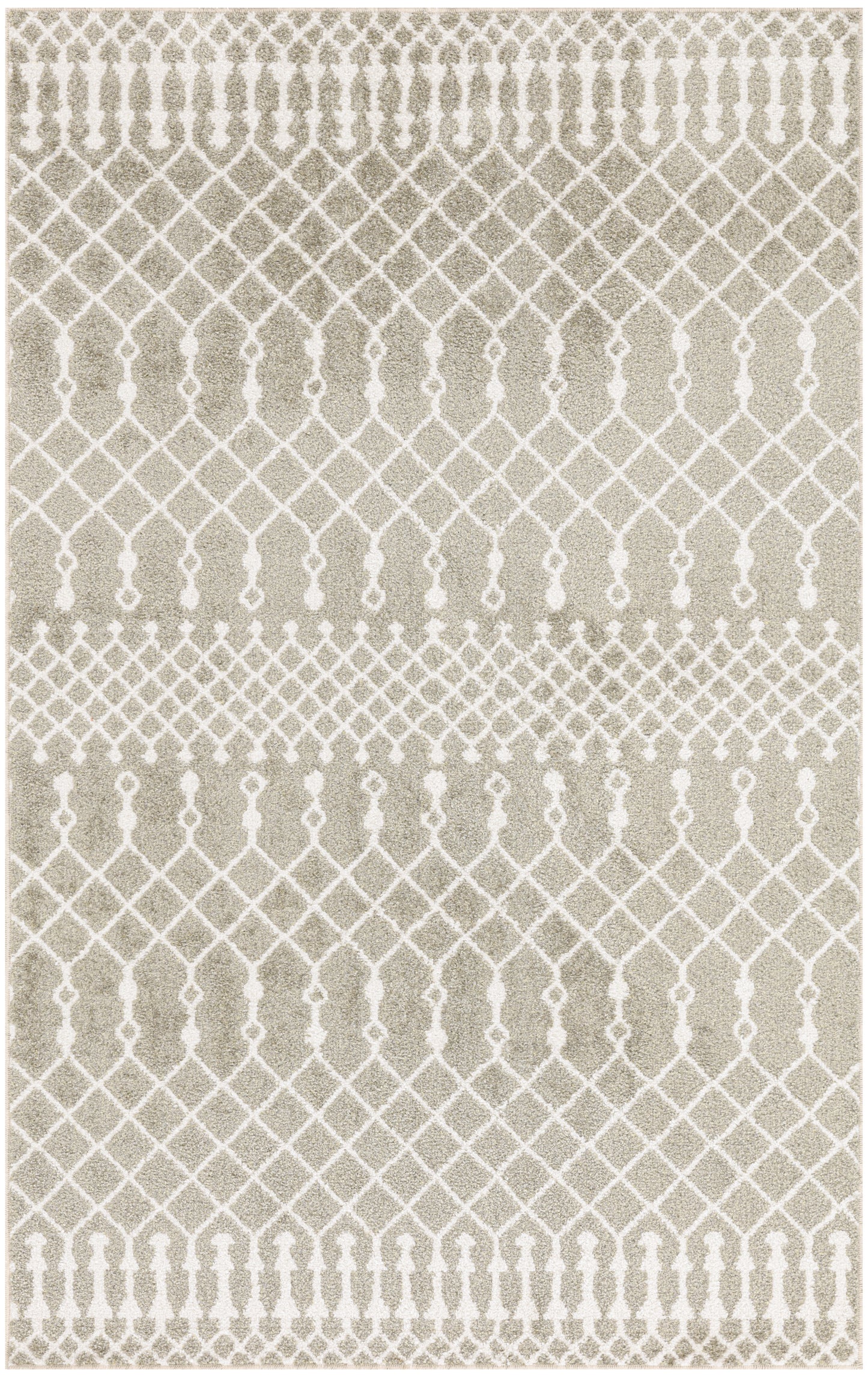 Nourison Astra Machine Washable 3'3" x 5' Sage Bohemian Indoor Rug