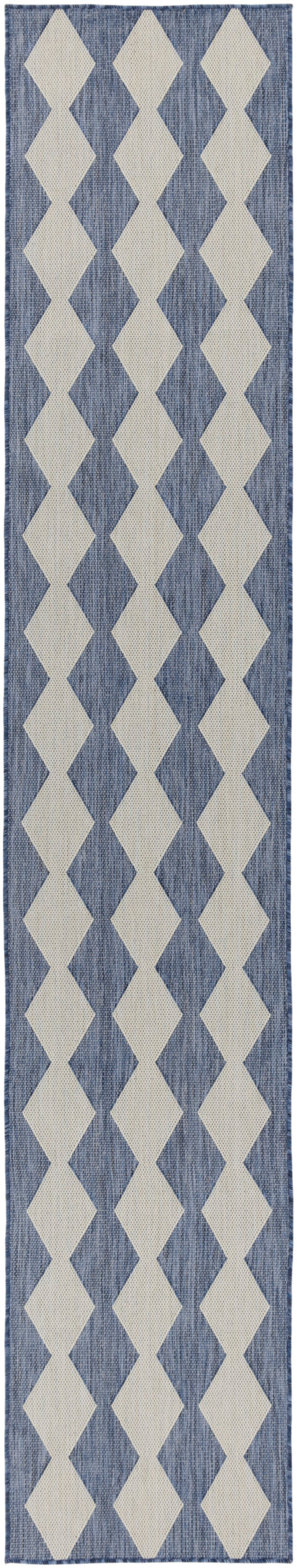 Nourison Positano 2'2" x 12' Navy Blue Modern Rug