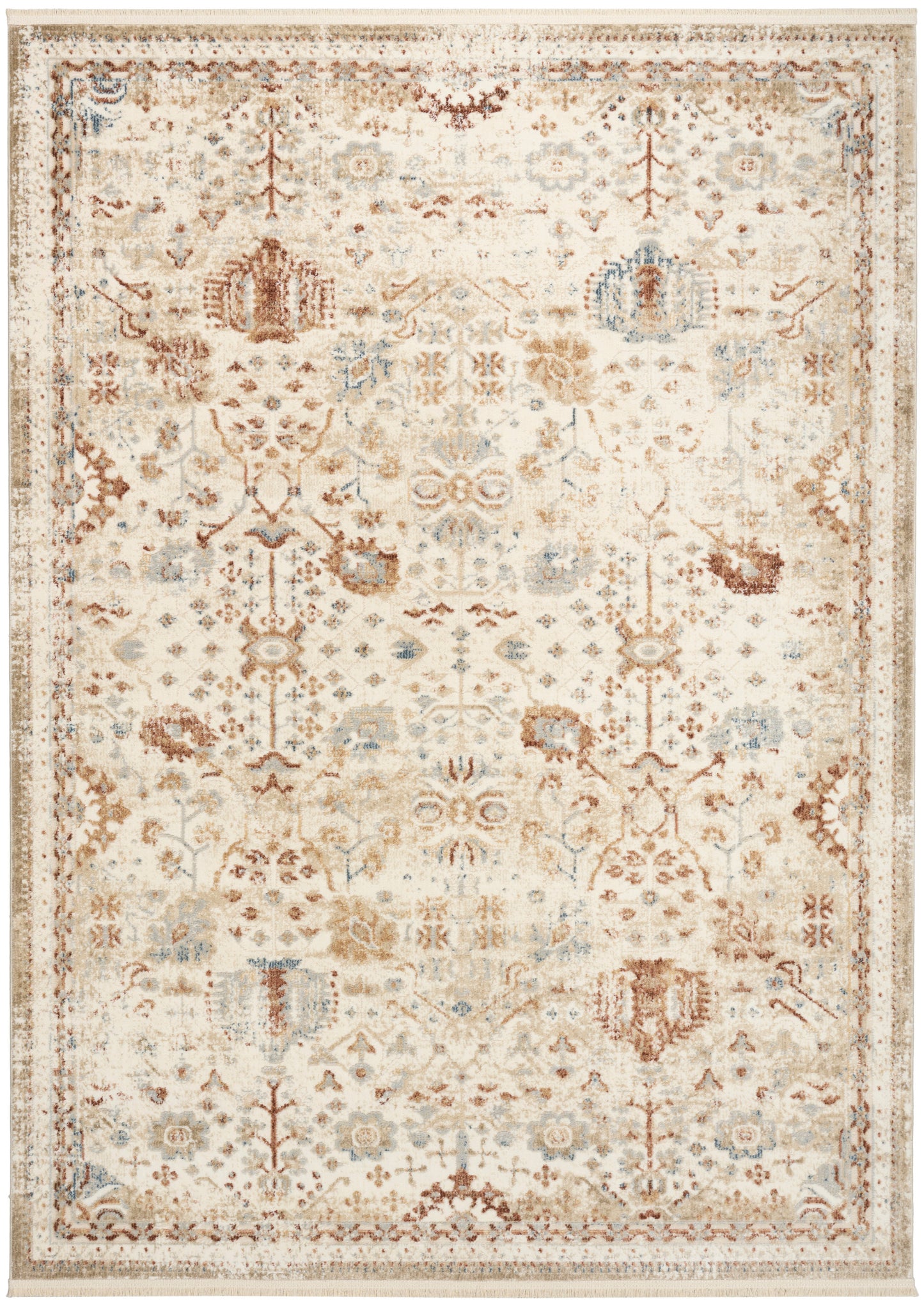 Nourison Pardis 4' x 6' Ivory Rust Vintage Indoor Rug