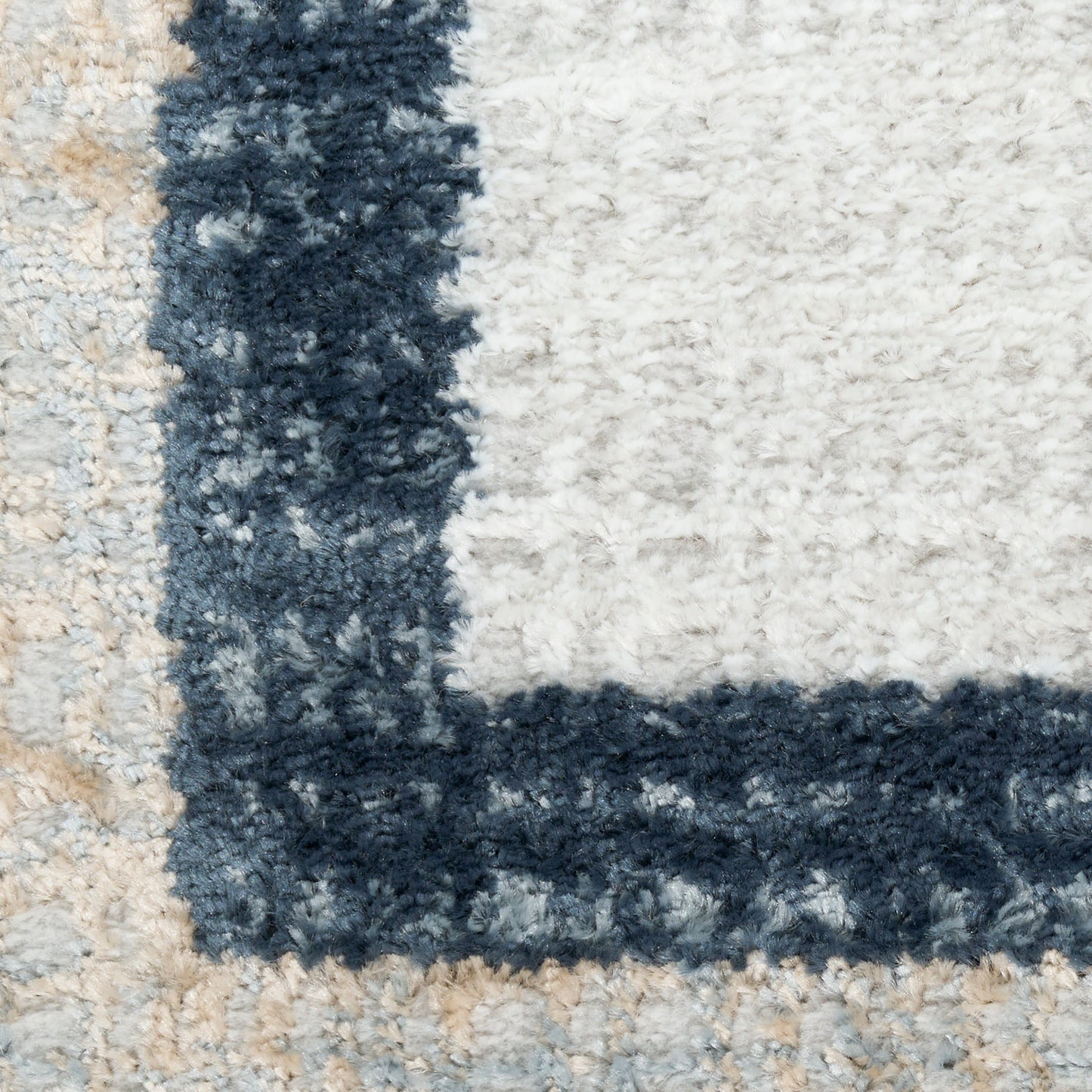 Nourison Dekor 5'3" x 7' Grey Navy Modern Indoor Rug