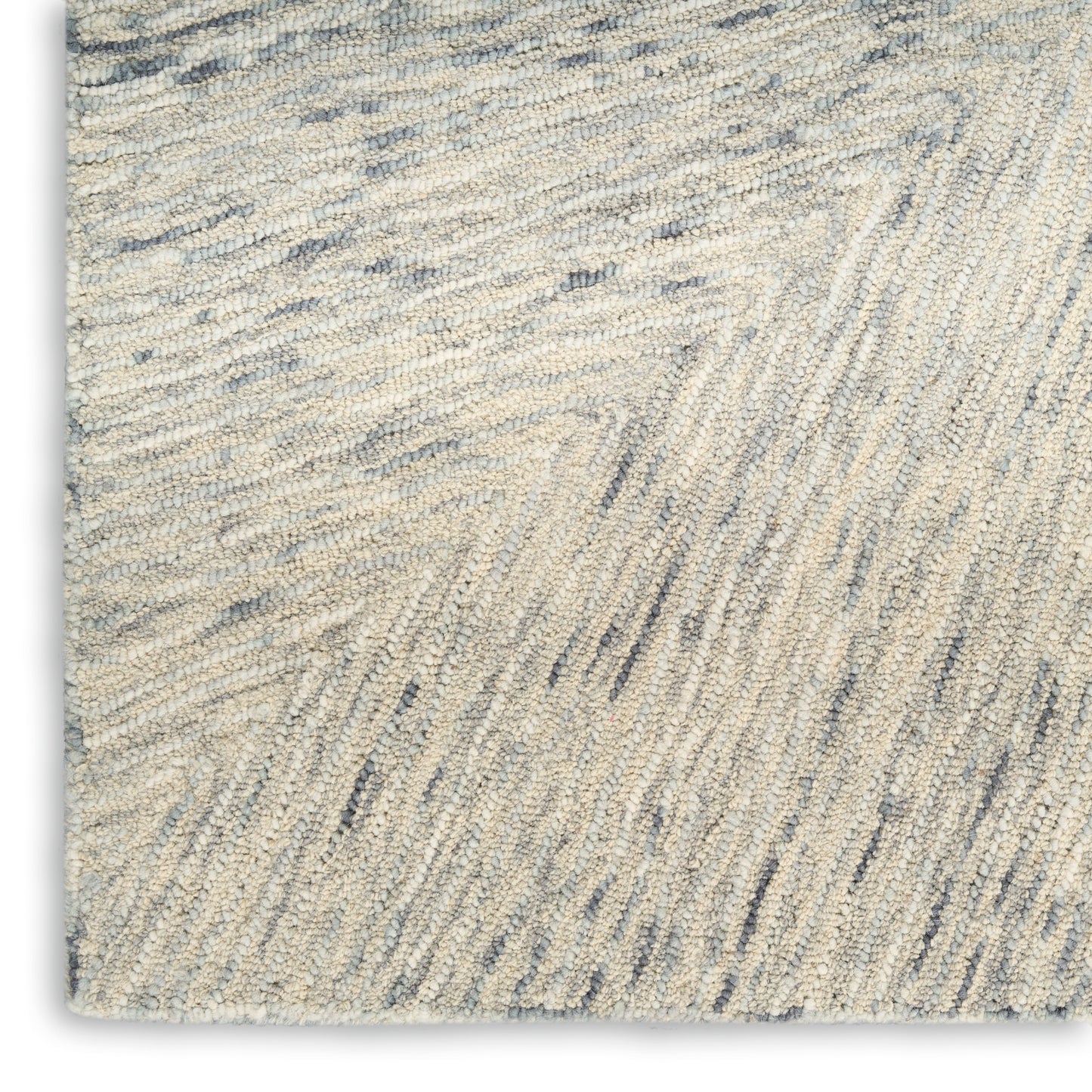 DKNY Pure Angles 2'3" x 7'6" Grey Modern Indoor Rug