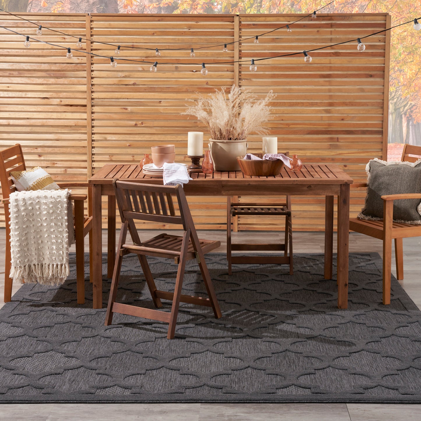 Nourison Easy Care 9' x 12' Charcoal Black Modern Rug