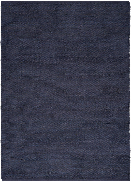 Nourison Natural Jute 9' x 12' Navy Farmhouse Indoor Rug