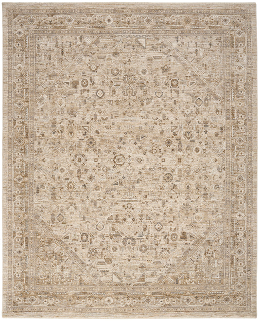 Nourison Retreat 9'6" x 13'2" Beige Vintage Indoor Rug