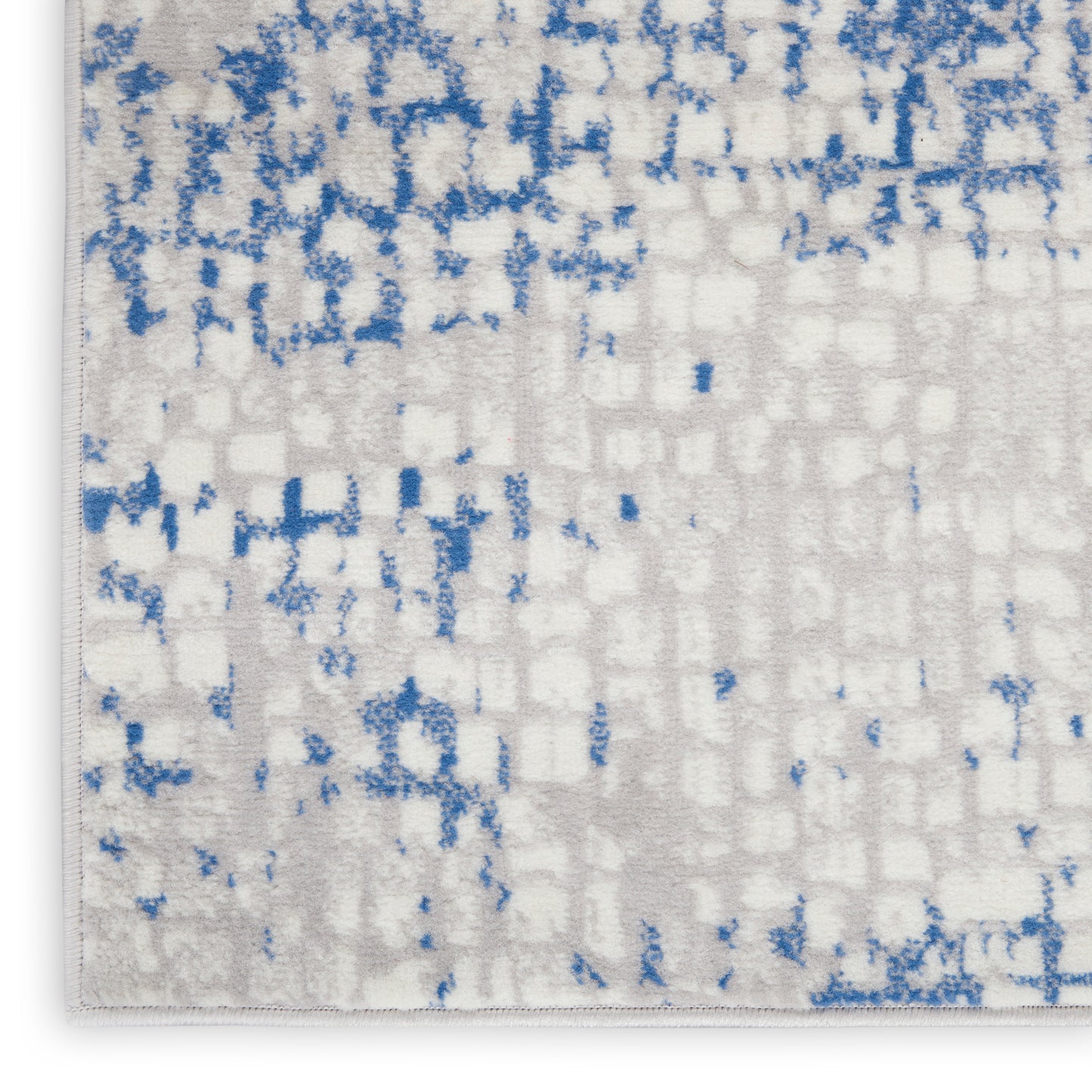 Nourison Whimsicle 3' x 5' Grey Blue Modern Indoor Rug
